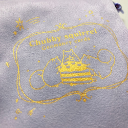【単品】ぽちゃリスのジオマンシーカード専用巾着袋（Sサイズ） 3枚目の画像