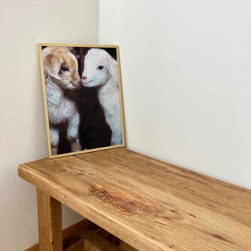 goat twins』二匹の山羊さん 絵画 pipi 通販 15592343｜Creema