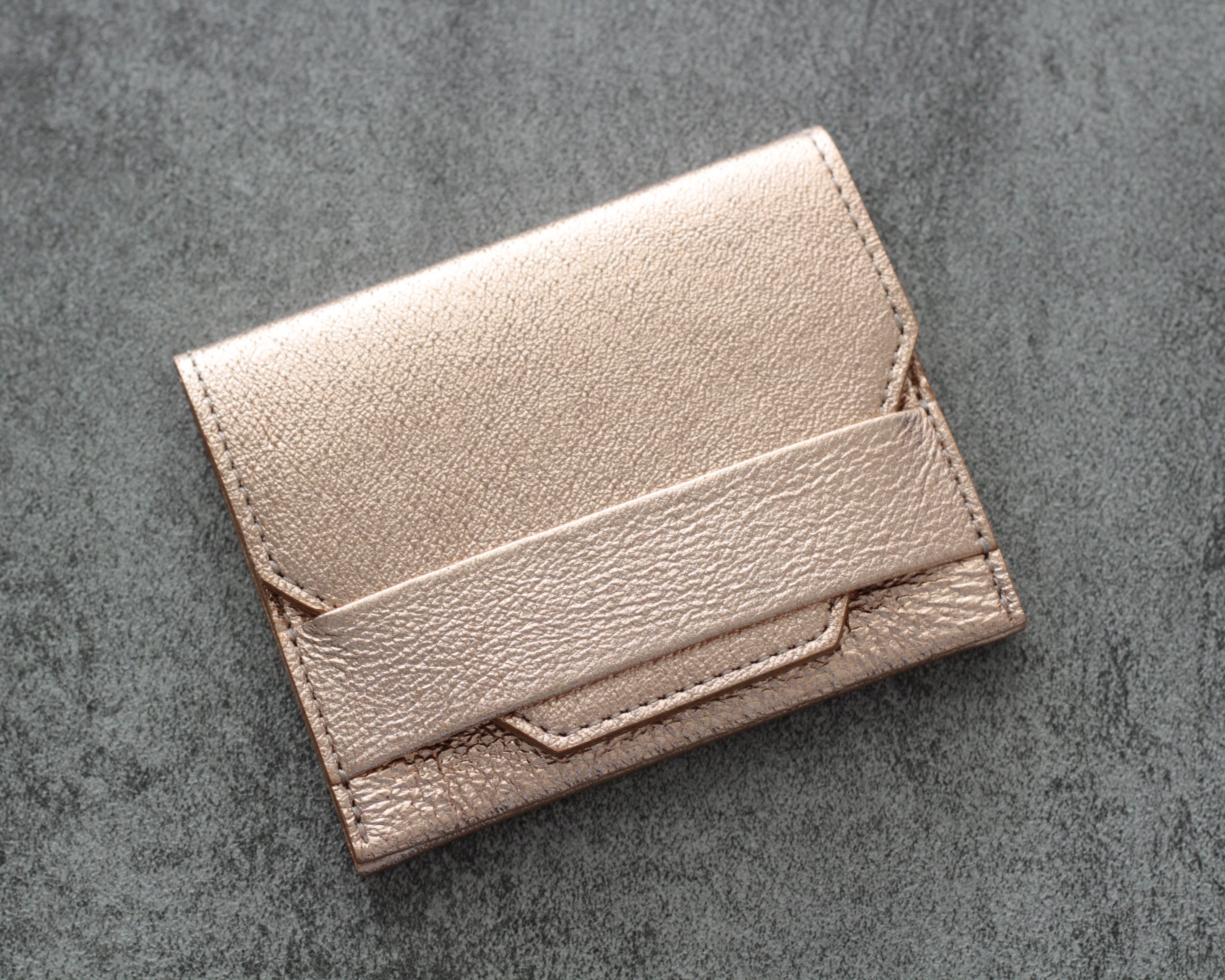 小物 chi.wata small wallet small wallet【ピンクゴールド】 三つ折り財布 chi.wata 通販