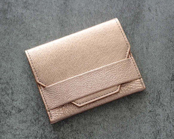 小物 chi.wata small wallet small wallet【ピンクゴールド】 三つ折り財布 chi.wata 通販