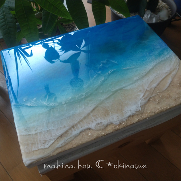 【売れ筋】 okinawaの海を感じる』沖縄のサンゴ礁 レジンアート その他 立体・オブジェ