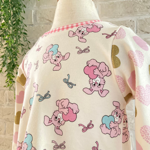 子供服 ウサギ柄バニボン 後ろ下がりフレアT 90サイズ 女の子服 子供服  