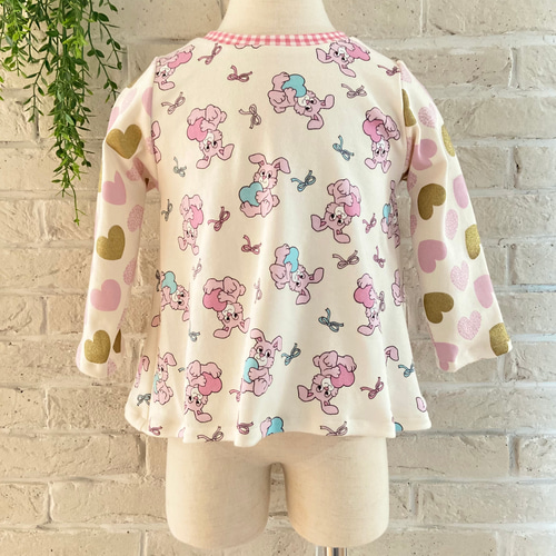 子供服 ウサギ柄バニボン 後ろ下がりフレアT 90サイズ 女の子服 子供服  