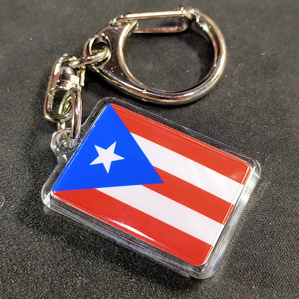 ◆新品◆ プエルトリコ キーホルダー 国旗 Puerto Rico 1枚目の画像