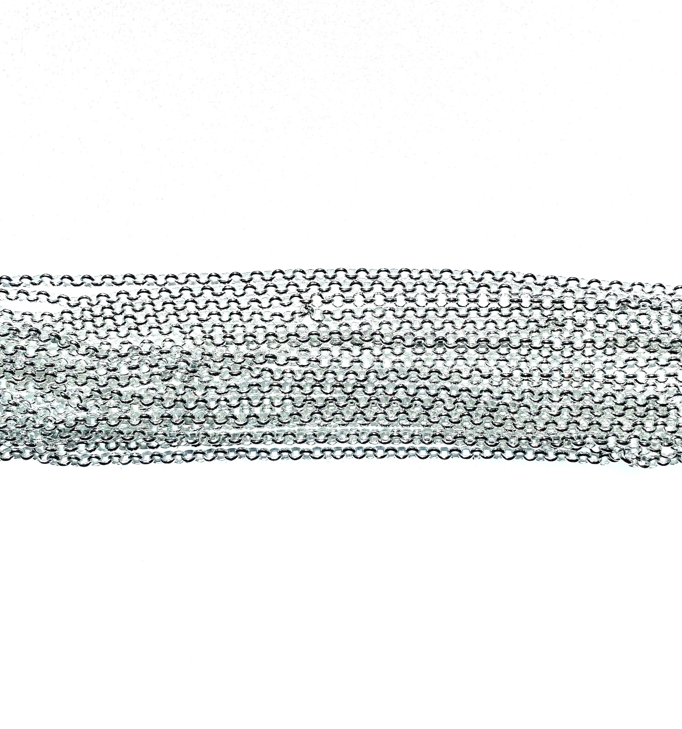 《値下げ》Sv925《10本》幅2.7mm【 ハーフラウンド】ネックレス40cm　まとめ買い価格⑦
