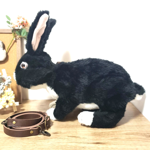訳有り リアル うさぎ バッグ 黒うさぎ ウサギ アートドール 訳有り リアル うさぎ バッグ 黒うさぎ ウサギ アートドール