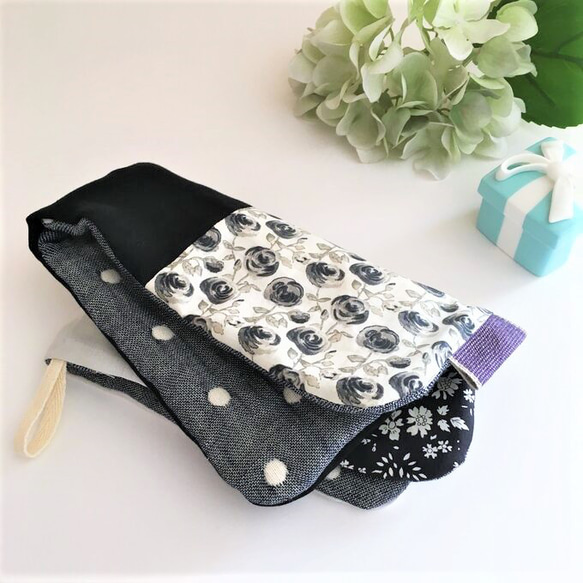 リバティ＊レースパッチハンカチ＊6重ガーゼ＊