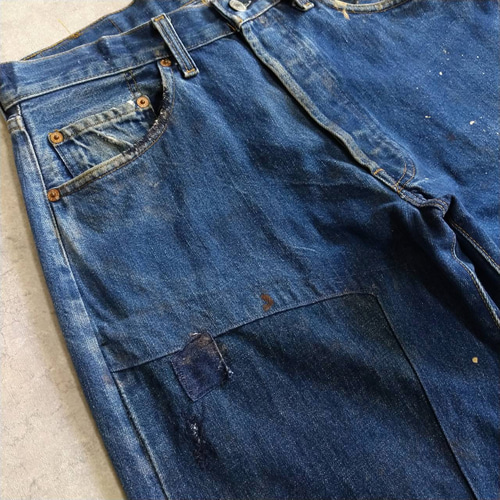 usa製 ビンテージ リーバイス 501 ダメージデニム グランジ パッチワーク W33表記 リペアカスタム usa製 リーバイス 501 パッチワーク