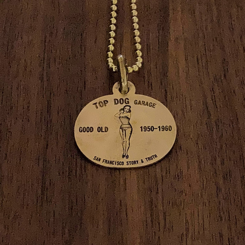 ヴィンテージタイプ 真鍮ドッグタグ ネックレス（TDGN-02VBT