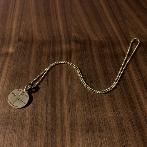 ヴィンテージタイプ 真鍮ドッグタグ ネックレス（TDGN-02VBT