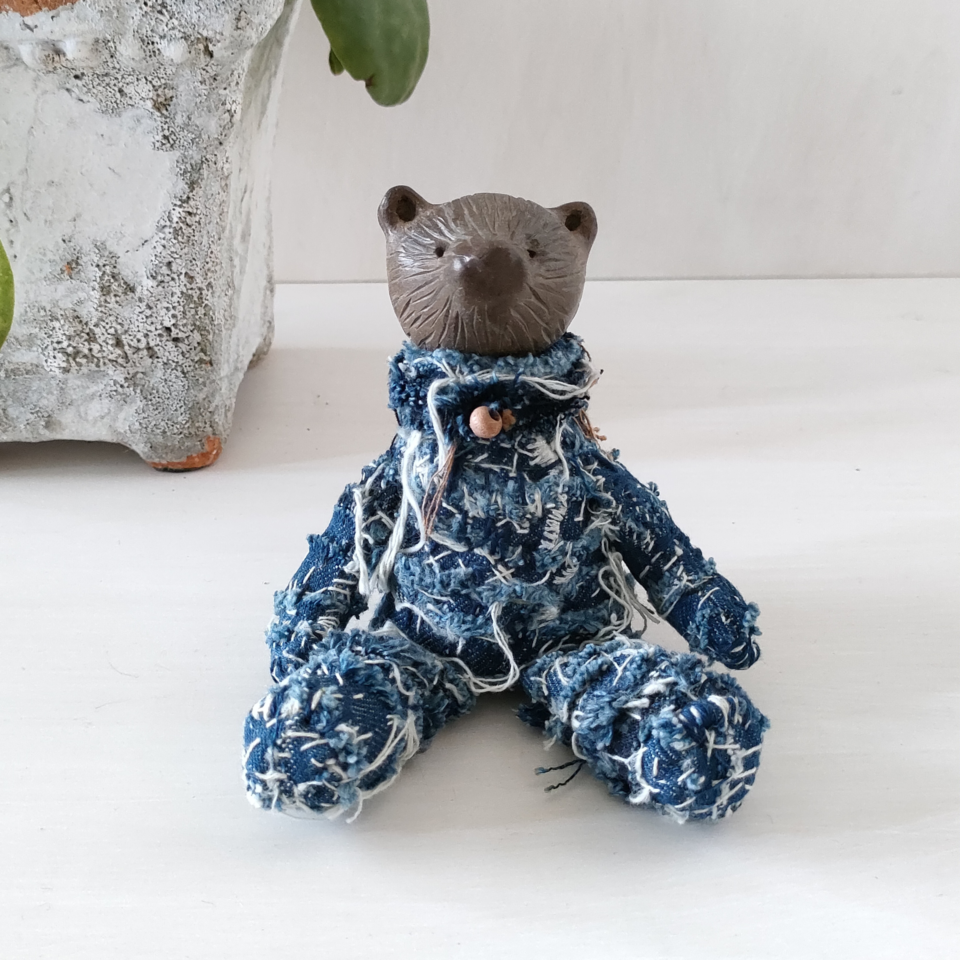 岡山児島デニム denim bear　1ボタン