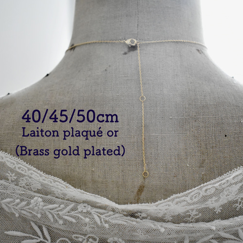 50s ヴィンテージサフィレット（サフィリーン）ネックレス（18x13mm