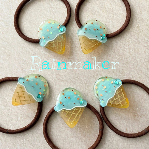 ☆チョコミントアイスクリームのヘアゴム☆ ヘアゴム 前田 悠花 通販