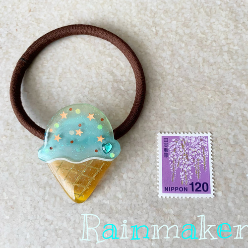 ☆チョコミントアイスクリームのヘアゴム☆ ヘアゴム 前田 悠花 通販