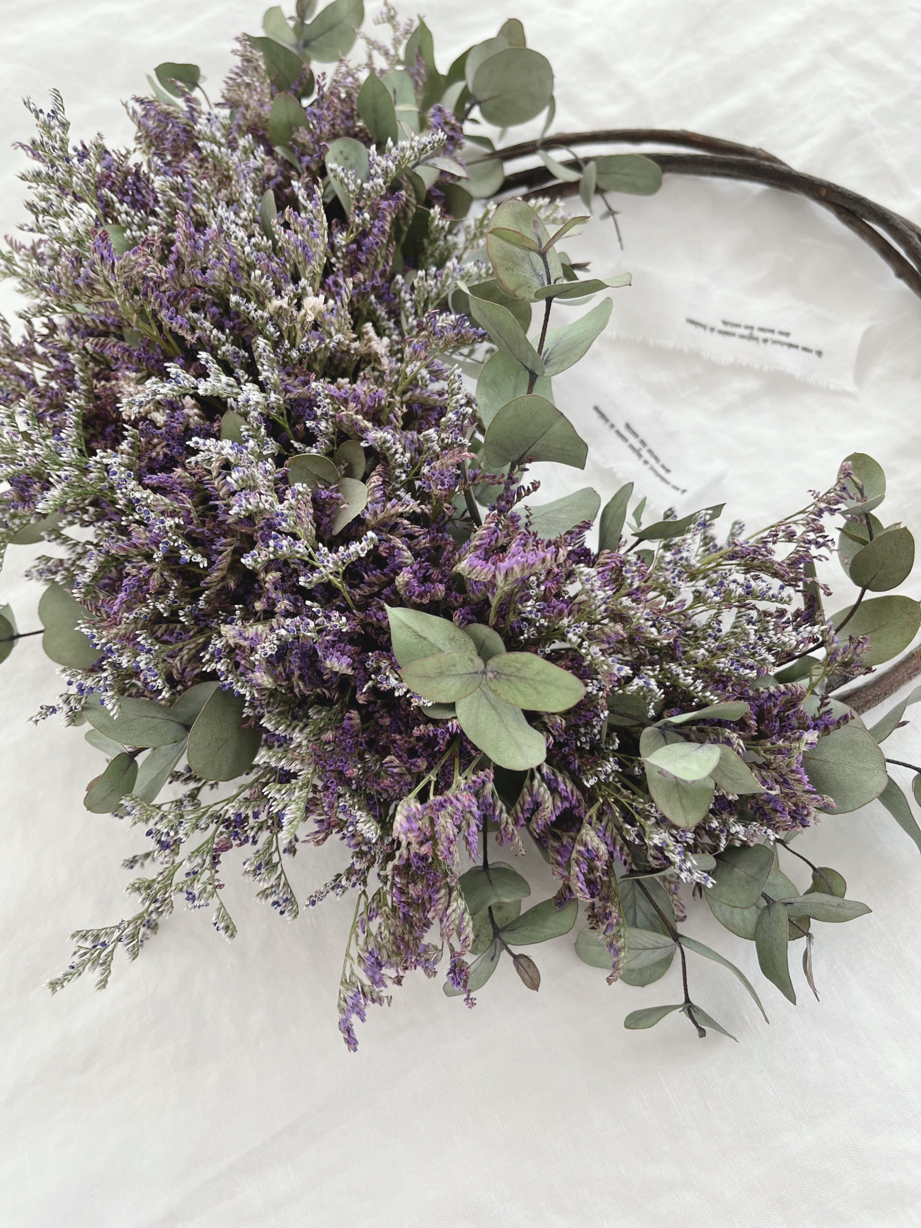 3.スターチスリース スターチスのピンクリース | iichi 日々の暮らしを心地よくする