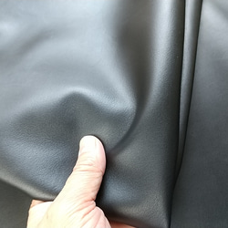 M342　羊吟　黒　0.4~0.5ｍｍ程度に漉き加工済　ソフトタイプ　大きさ　50～55デシ程度　 3枚目の画像