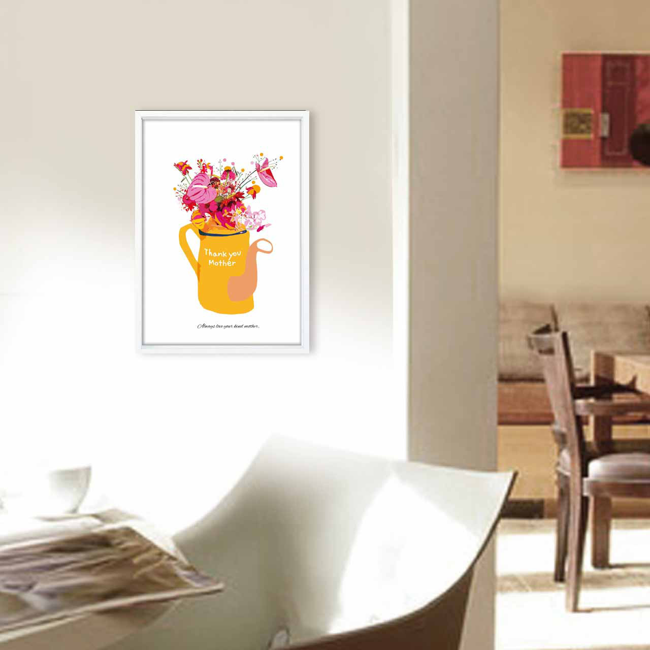 母の日　花を贈ろう　花　送料無料　イラスト　ポスター　（アート　sei（新着順）検索）　全作オリジナル　1261