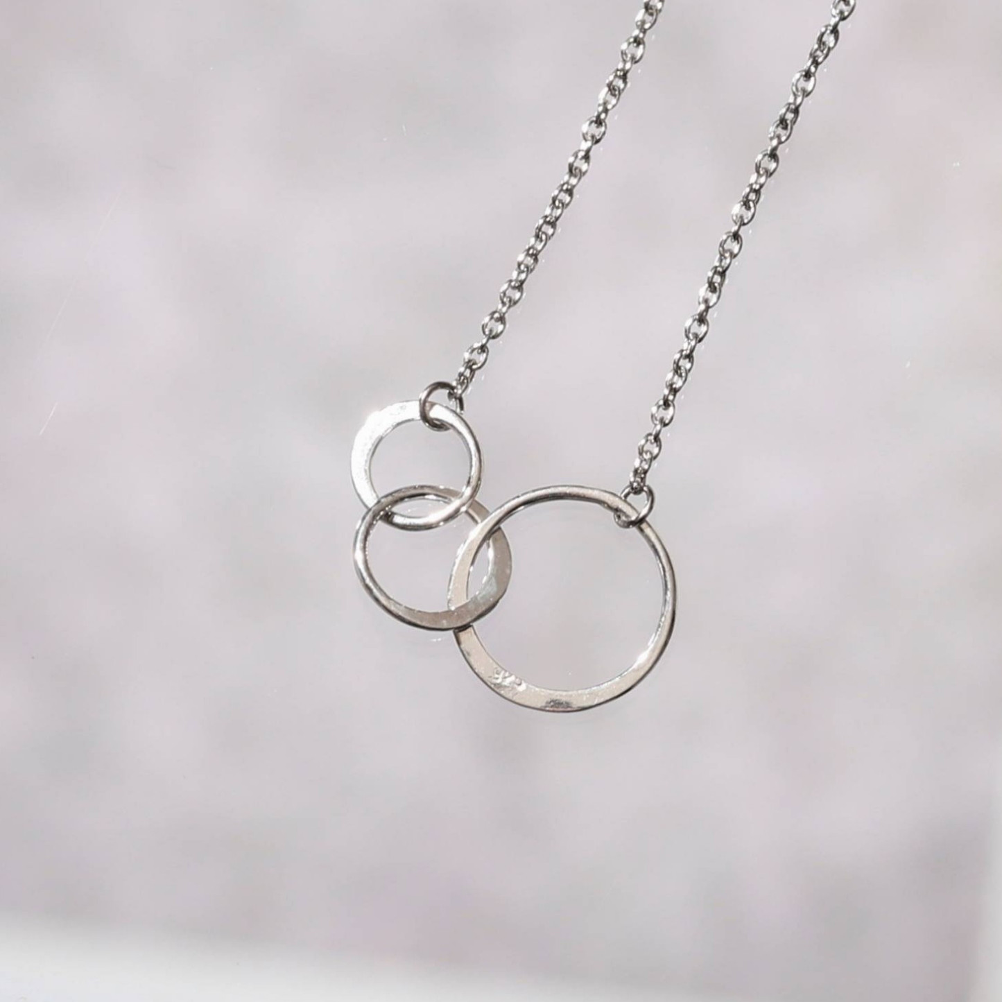 トリプルサークル　ネックレス(シルバー)◇ペンダント◇絆◇デイリー【silver925】金属アレルギー◇MAY.K