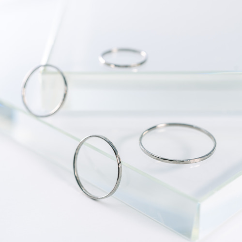 チタンリング タゾウンtazoun 重ね付け 極細指輪 Skinny Ring