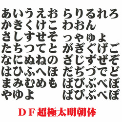 オーダーキラキラワッペンおなまえかなカナ用5-7字迄/ラメグリッターアイロンシール仕様/ネーム 文字 名札 5枚目の画像