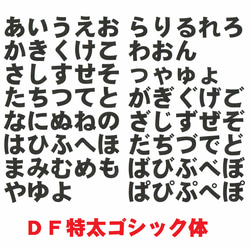 オーダーキラキラワッペンおなまえかなカナ用5-7字迄/ラメグリッターアイロンシール仕様/ネーム 文字 名札 6枚目の画像