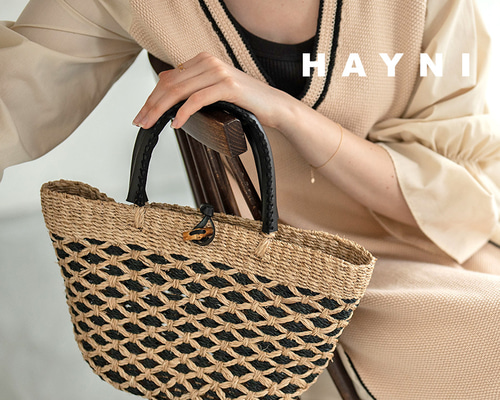 軽量 かごバッグ 編み込み トートバッグ レディース 天然素材 ブラック