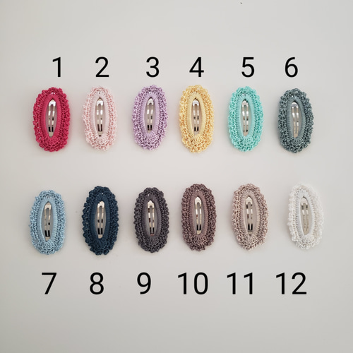 2本セット】レース編みパッチンピン ヘアピン Crayon 通販 15596387
