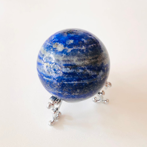 聖なる石ラピスラズリの丸玉 天然石 虹色の星 通販 15596401｜Creema