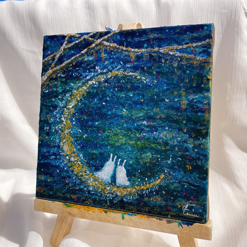 絵画 原画 ハンドメイド 北欧雑貨 インテリア アートパネル