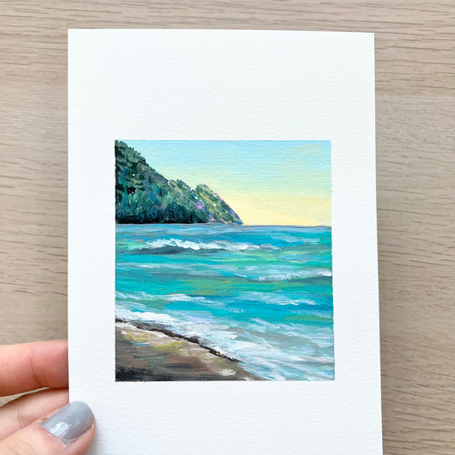 ORIGINAL PAINTING - ocean, 原画, 海の絵, , 海のアート, 夏の