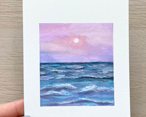 油絵 海 雲 紫 5f0d501b1b7238fc89d8a874d42c28