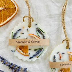 ボタニカル　アロマワックスサシェ　～ラベンダー＆オレンジの香り～ 6枚目の画像