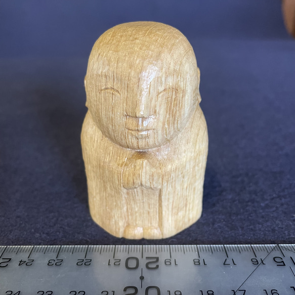 木彫お地蔵さま(C92) 1刀彫 樫 乾燥材 彫刻 木彫工房寿限無