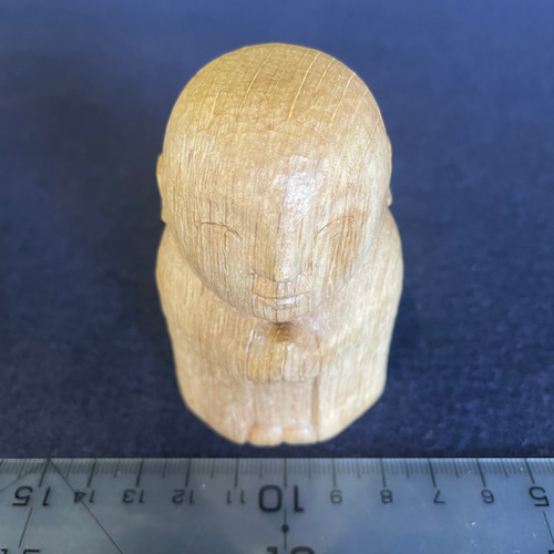 木彫お地蔵さま(C92) 1刀彫 樫 乾燥材 彫刻 木彫工房寿限無