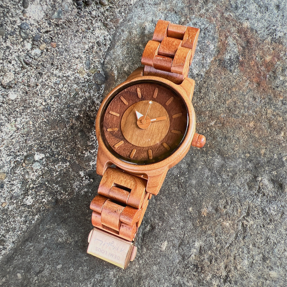 腕時計 ペア ウッド 木製腕時計 ペア時計 プレゼント 単品も販売中 demilous. 18枚目の画像