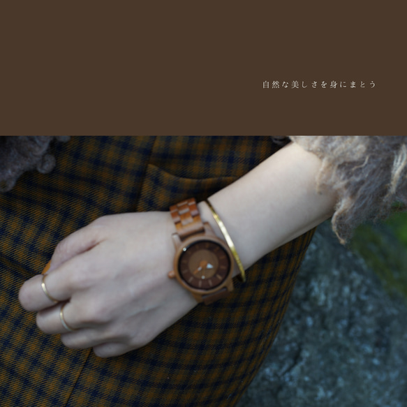 腕時計 ペア ウッド 木製腕時計 ペア時計 プレゼント 単品も販売中 demilous. 11枚目の画像