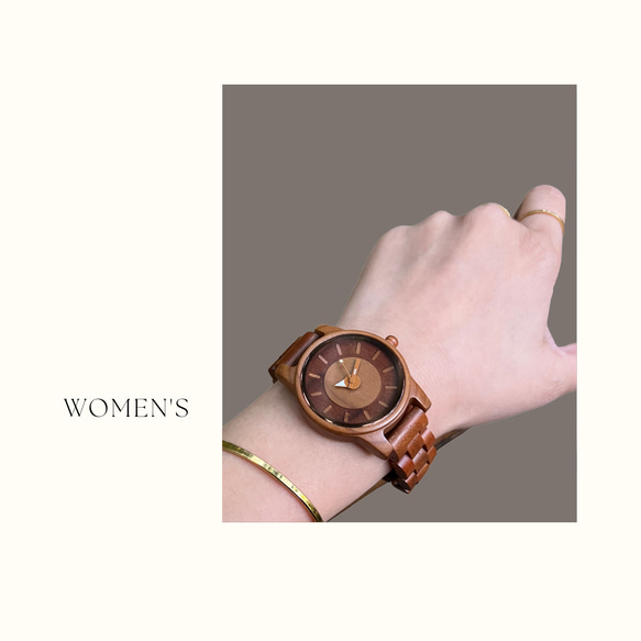 腕時計 ペア ウッド 木製腕時計 ペア時計 プレゼント 単品も販売中 demilous. 6枚目の画像