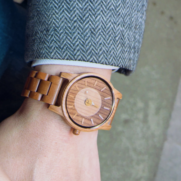 腕時計 ペア ウッド 木製腕時計 ペア時計 プレゼント 単品も販売中 demilous. 12枚目の画像
