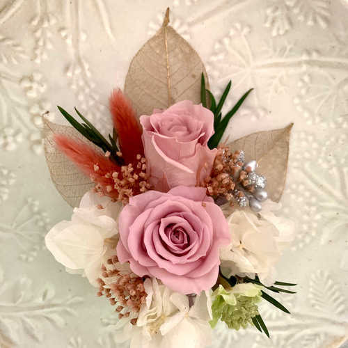 オーダー受付 コサージュor髪飾り プリザーブドフラワー