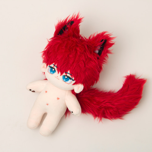 ぬいぐるみ・マスコット 約20cm オレンジ髪 長い脚 25CM 着せ替えぬいぐるみ 無属性 着せ替え人形 コットン