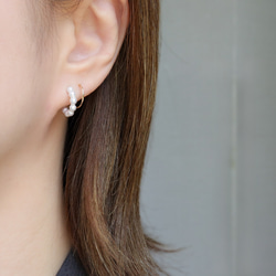 【14kgf 】ピアス穴１つでも2連に見えるピアス 5枚目の画像