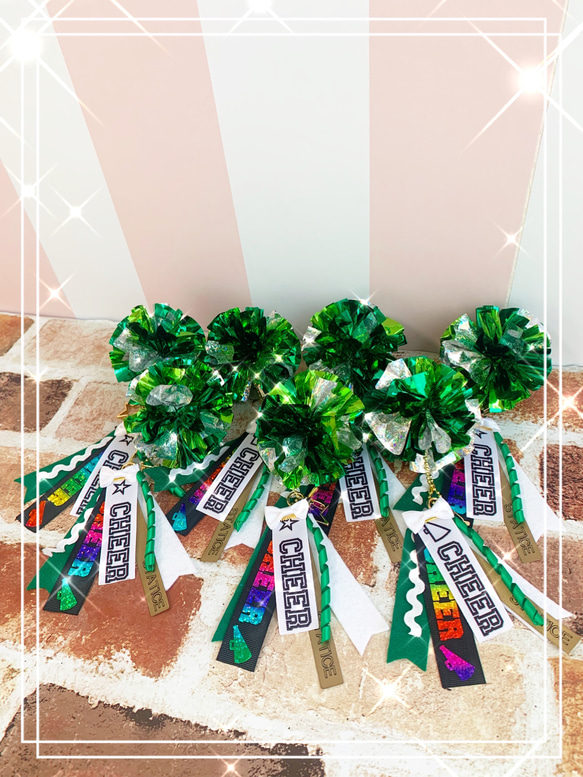 [訂製] Cheer Pom 鑰匙圈 Pom-poms 吊飾 for cheerleaderes 第15張的照片