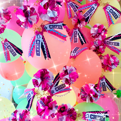 [訂製] Cheer Pom 鑰匙圈 Pom-poms 吊飾 for cheerleaderes 第13張的照片