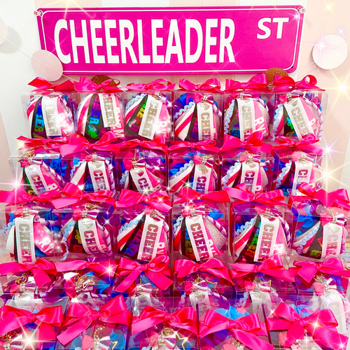 オーダーメイド】チア ポンポンキーホルダー チャーム キーリング