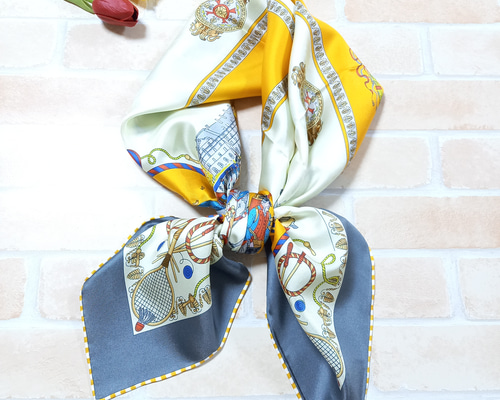 SILKスカーフ#2(大判) Magine｜SZT:シルク100% 100cm*100cm超大判スカーフ | Rakuten