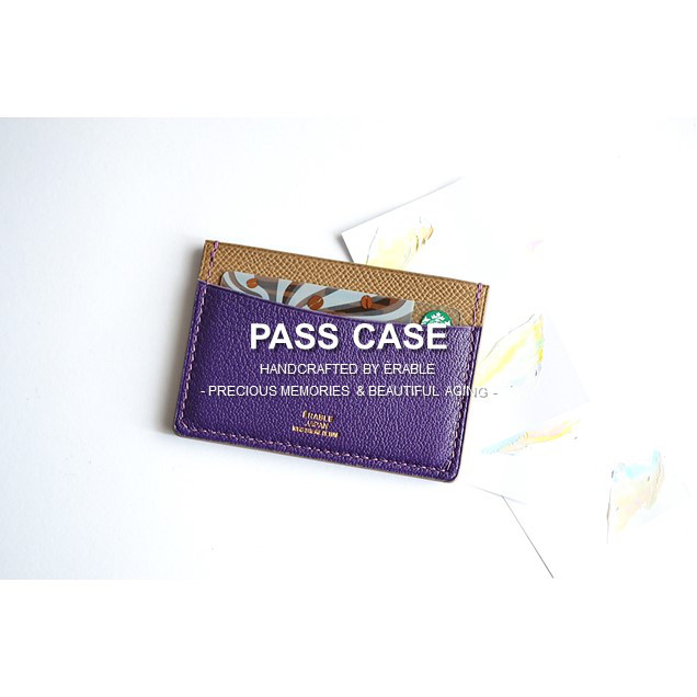 パスケース（定期入れ・カードケース・名刺入れ）【受注製作/カラーオーダー可/名入れ可】