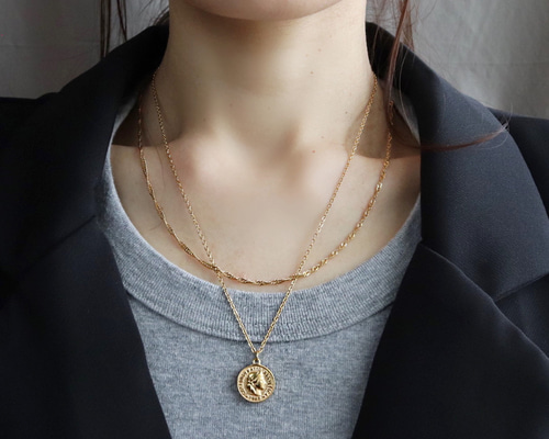 ご褒美にも◎サージカルステンレス・コインとスクリューチェーン