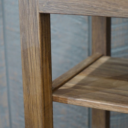 サイドテーブル　花台　コンソールテーブル　シンプル　おしゃれ　ブラックウォールナット無垢材　ちょっと贅沢 7枚目の画像