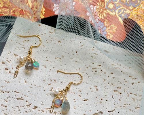 日本の神様アクセサリー「瀬織津姫」(ポスト以外総14kgf) ピアス