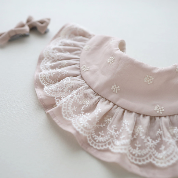 アナベルフリル スタイ チュールレース追加可能 スタイ・よだれかけ